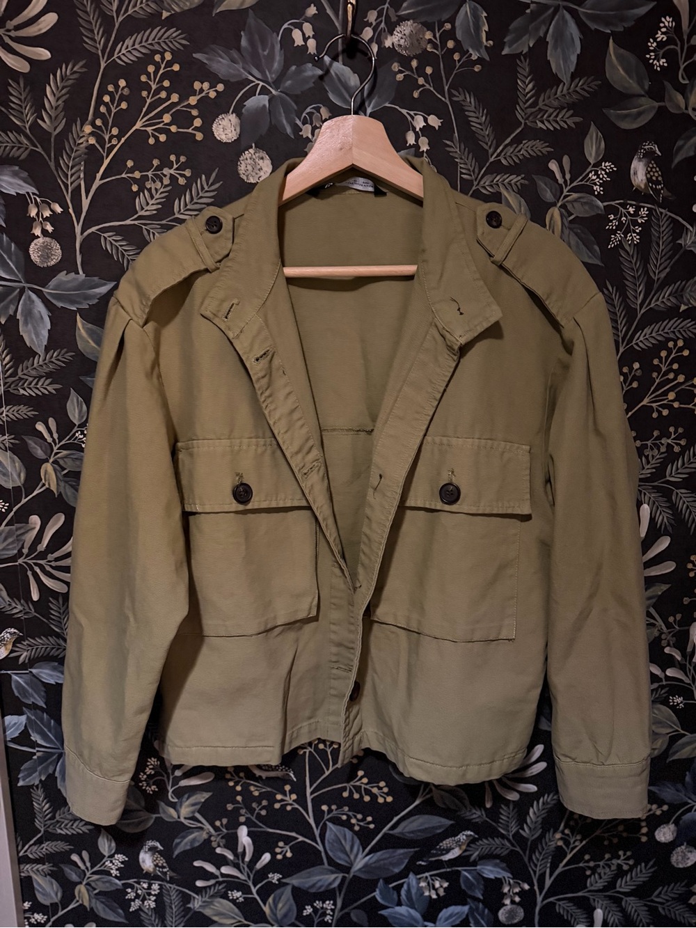 Zara Olive Green Utility Jacket - Women